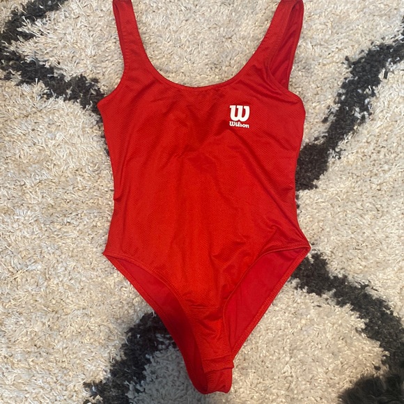 Wilson Red Tank BodySuit - Picture 1 of 4
